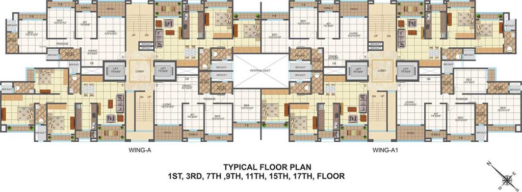 Typical Floor Plan - Kings Court by Tcj Realty