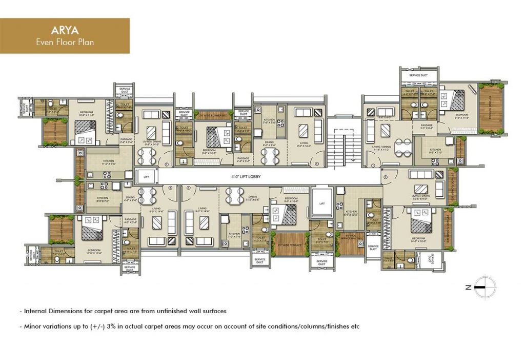 Even Floor Plan - Arya by TCJ Realty